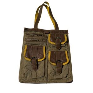 Gap 1969 Cotton Canvas Tote Shoulder Bag | Utility Chic Y2K Retro